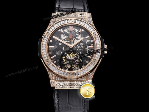 JBF Factory Hublot Classic Fusion Skeleton Tourbillon 45mm Mens Watch,HB-212