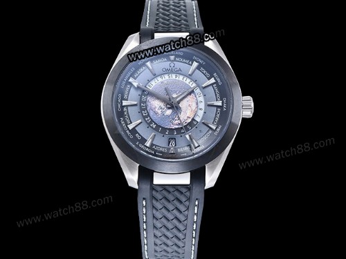 Omega Aqua Terra GMT Worldtimer 43mm Watch,OM-01566
