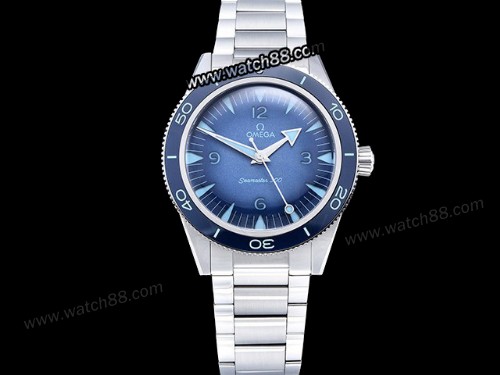 Omega Seamaster 300 Heritage 75th Anniversary Summer Blue Automatic Mens Watch,OM-09008