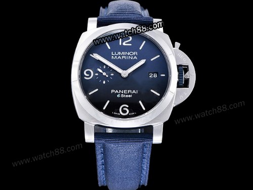 Panerai PAM01157 Luminor Marina eSteel Blu Profondo 44mm Man Watch,PAN-17118
