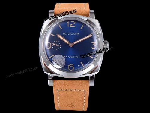Panerai Radiomir 1940 3 Days Acciaio Blue Dial PAM00690 Manual Mens Watch,PAN-17012