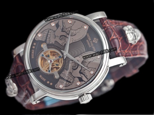 Patek Philippe Calatrava Skeleton Tourbillon Mens Watch,PAT-183A