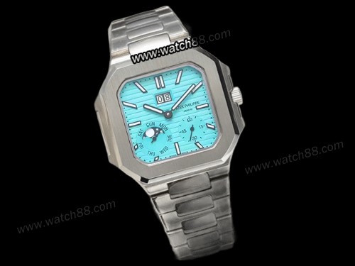 Patek Philippe Cubitus 5822 Grand Date Day Moon Phases Automatic Mens Watch,PAT-189D