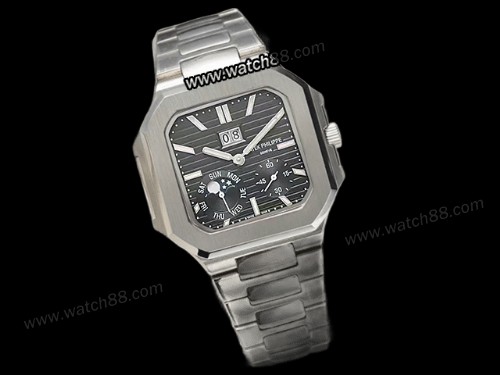 Patek Philippe Cubitus 5822 Grand Date Day Moon Phases Automatic Mens Watch,PAT-189F