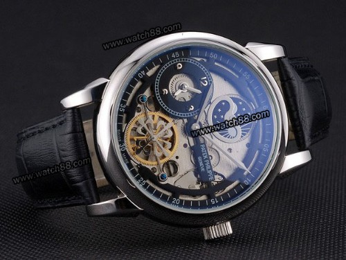 Patek Philippe Dual Time Moonphase Tourbillon Automatic Man Watch,PAT-087A