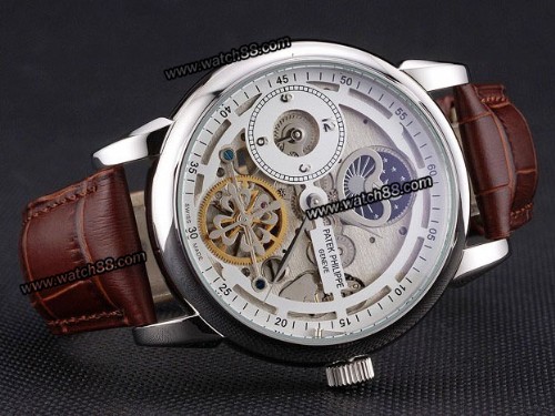 Patek Philippe Dual Time Moonphase Tourbillon Automatic Man Watch,PAT-087B