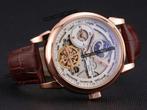Patek Philippe Dual Time Moonphase Tourbillon Automatic Man Watch,PAT-088A