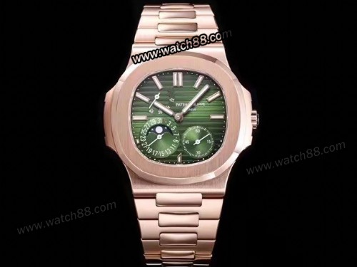 Patek Philippe Nautilus Moon Phase Date 5712 Automatic Mens Watch,PP-03101