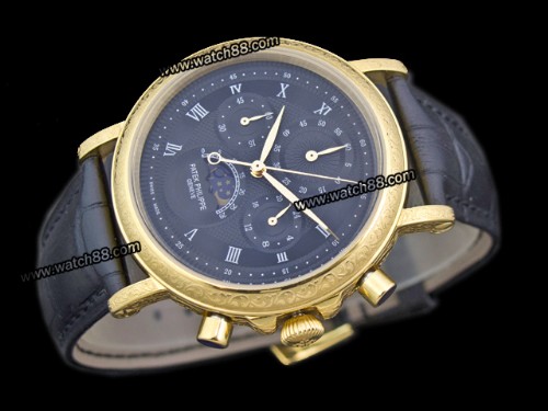 Patek Philippe Perpetual Calendar Quartz Chronograph Man Watch,PAT-124A