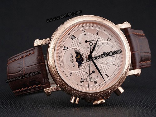 Patek Philippe Perpetual Calendar Quartz Chronograph Man Watch,PAT-125A