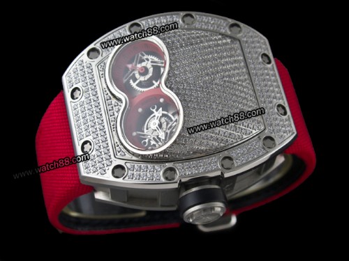 Richard Mille RM 053 Tourbillon Pablo Mac Donough Diamond Mens Watch,RIC-004