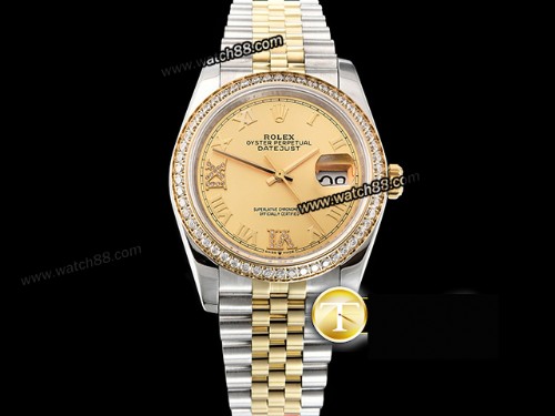 Rolex Datejust 36mm Jub Flt 904L Automatic Mens Watch ,RL-08129