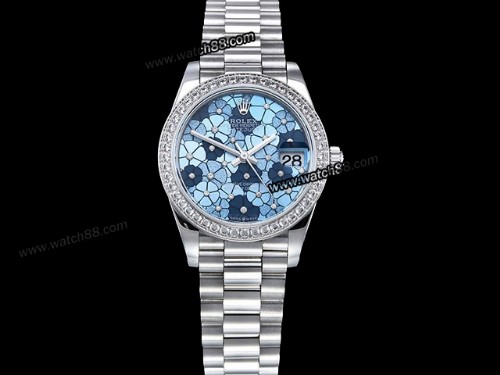 Rolex Datejust Midsize 31mm Flowery Dial Automatic Lady Watch,RL-18094