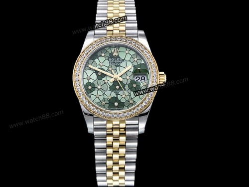 Rolex Datejust Midsize 31mm Flowery Dial Automatic Lady Watch,RL-18098