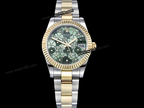 Rolex Datejust Midsize 31mm Flowery Dial Automatic Lady Watch,RL-18099