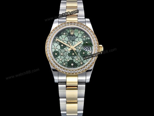 Rolex Datejust Midsize 31mm Flowery Dial Automatic Lady Watch,RL-18100