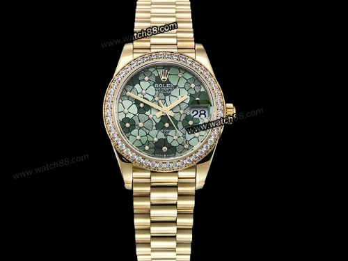 Rolex Datejust Midsize 31mm Flowery Dial Automatic Lady Watch,RL-18102