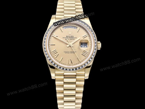 Rolex DayDate 40mm 904L Automatic Mens Watch,RL-08501