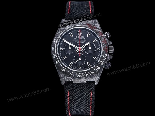 Rolex Daytona DIW Carbon All Black Edition Chronograph Mens Watch,RL-06233