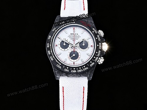 Rolex Daytona DIW Speedster White Black Carbon Quartz Edition Mens Watch,RL-06324