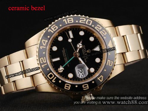 ROLEX GMT-MASTER II AUTOMATIC MENS WATCH WITH BLACK CERAMIC BEZEL-116718LN,ROL-463