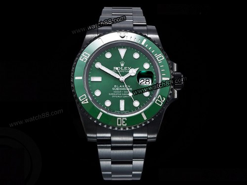 Rolex Submariner Blaken Date 116610LV Automatic Mens Watch,RL-01091