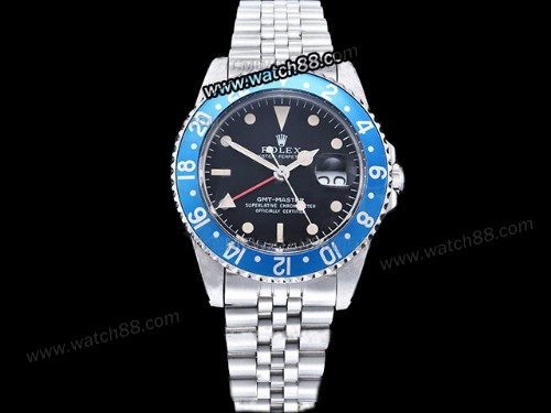 Rolex Vintage GMT 1675 Blueberry Automatic Men Watch,RL-05093