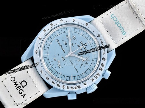 Swatch X Omega Bioceramic Moonswatch Mission to Uranus Watch,OM-337D