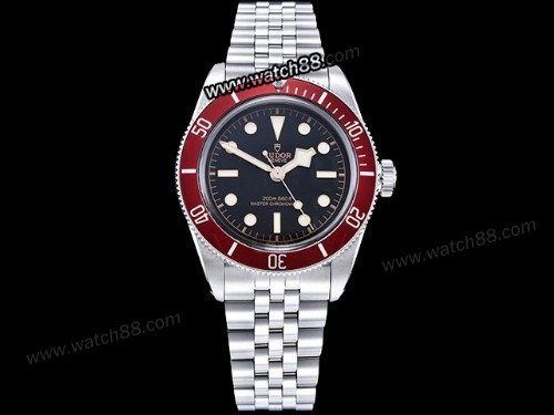 Tudor Black Bay 41mm Red Bezel Automatic Mens Watch,TD-02015