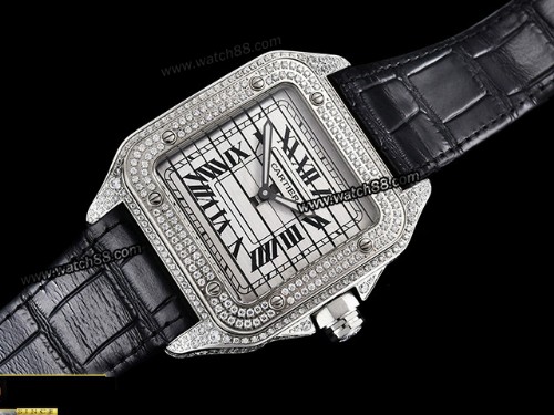 cartier santos triple 100 watch