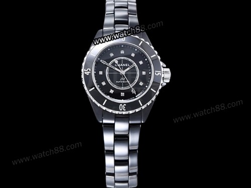 XHANEL J-12 33mm Automatic Lady Watch,CHA-01021