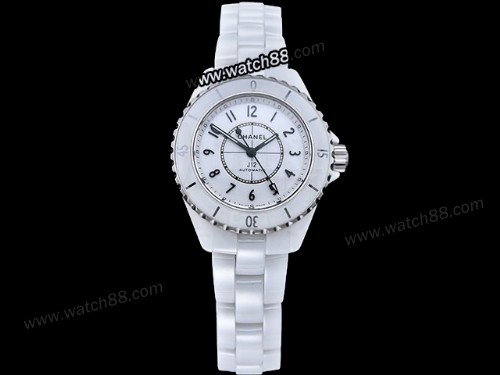 XHANEL J-12 33mm Automatic Lady Watch,CHA-01023