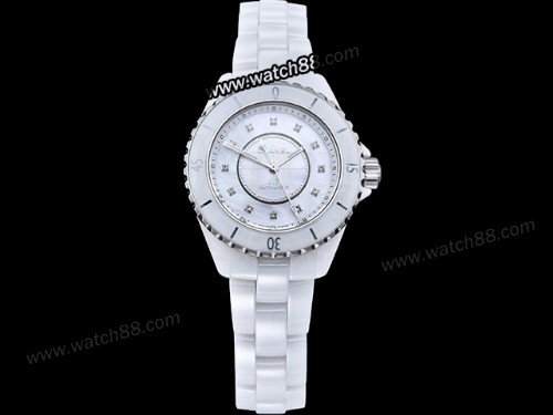 XHANEL J-12 33mm Automatic Lady Watch,CHA-01024